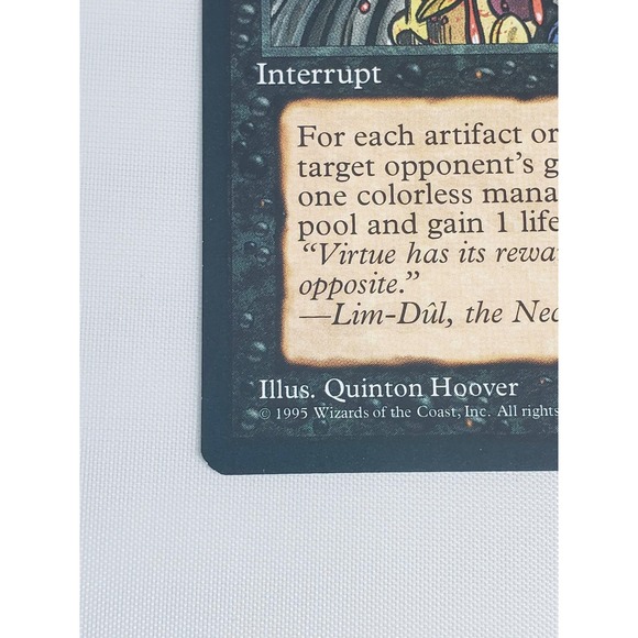 Spoils of Evil Ice Age 1995 MTG Black Interrupt Old Border Vintage Card - Picture 7 of 11
